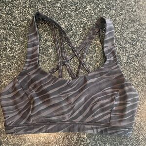 lululemon athletica Black Zebra Sports Bra